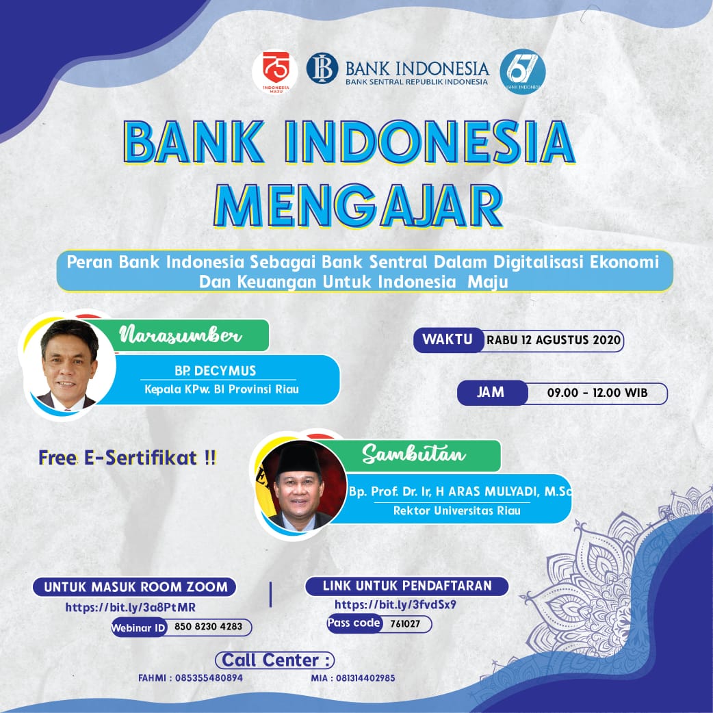 Bank Indonesia Mengajar Dengan Tema Sinergi Membangun Bi Digital Dan ...